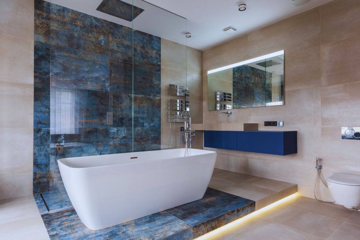 Idee rivestimento bagno moderno: affidati a Melardi